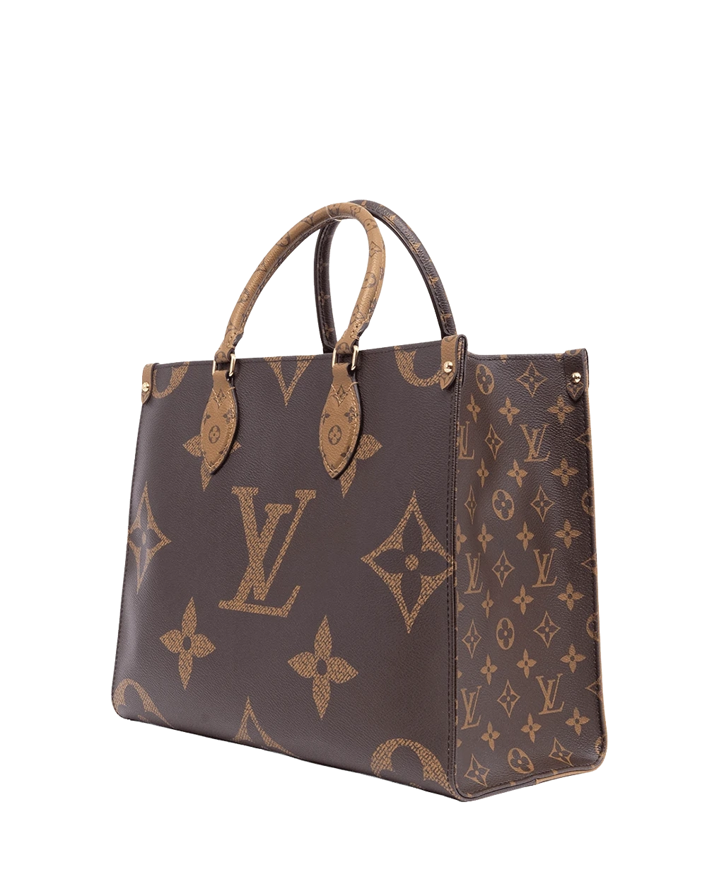 LV ON THE GO MM BROWN MONOGRAM REVERSE GHW FL2250 05438
