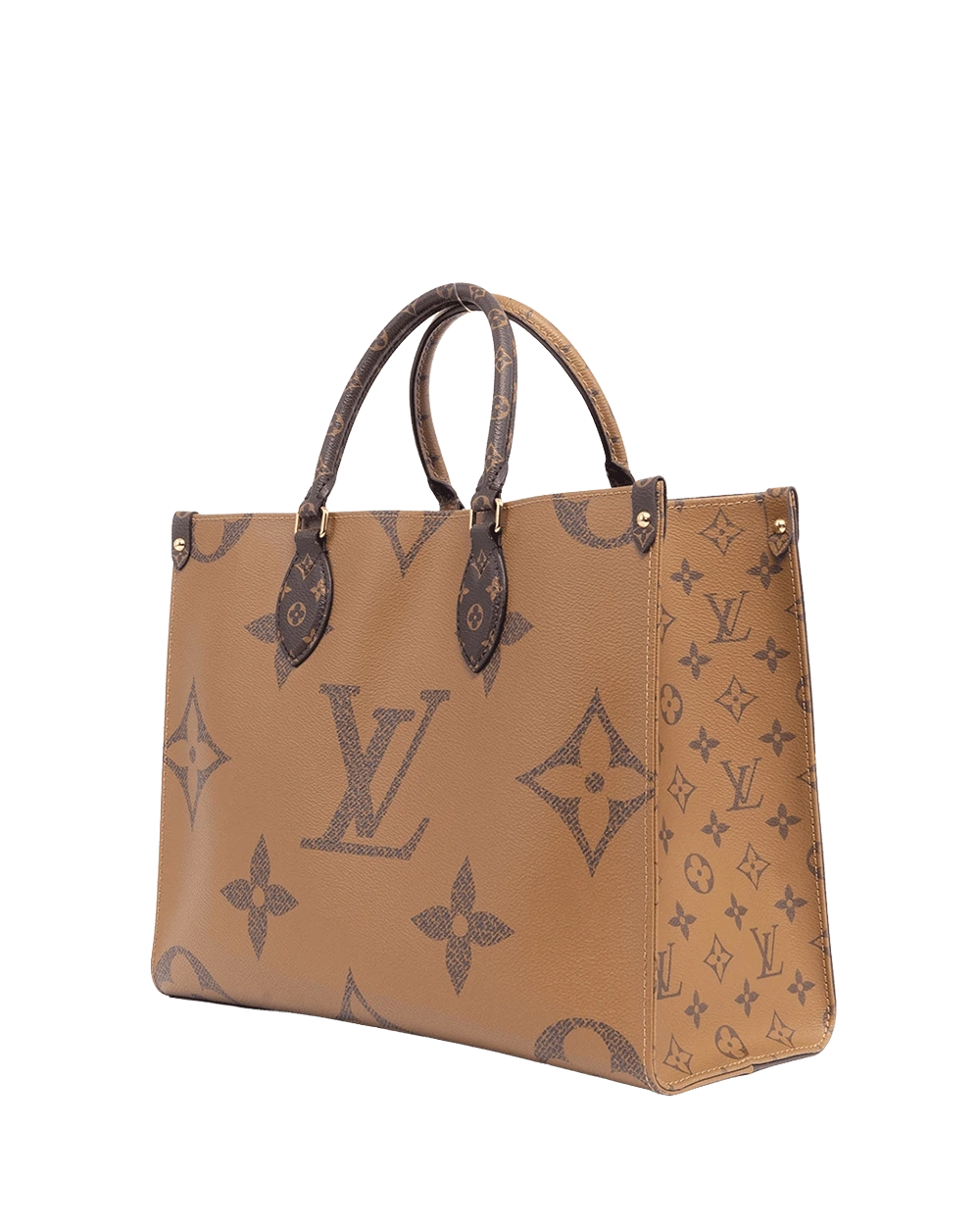 LV ON THE GO MM BROWN MONOGRAM REVERSE GHW FL2250 05439