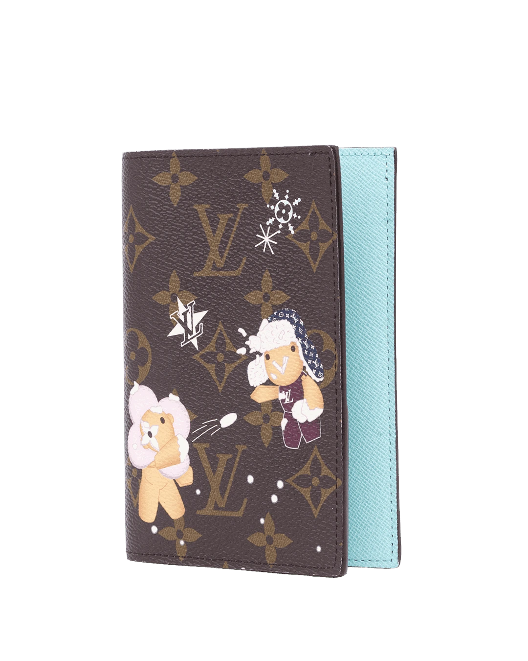 LV PASSPORT COVER SHORT BROWN BLUE MONOGRAM MICROCHIP 06818 result