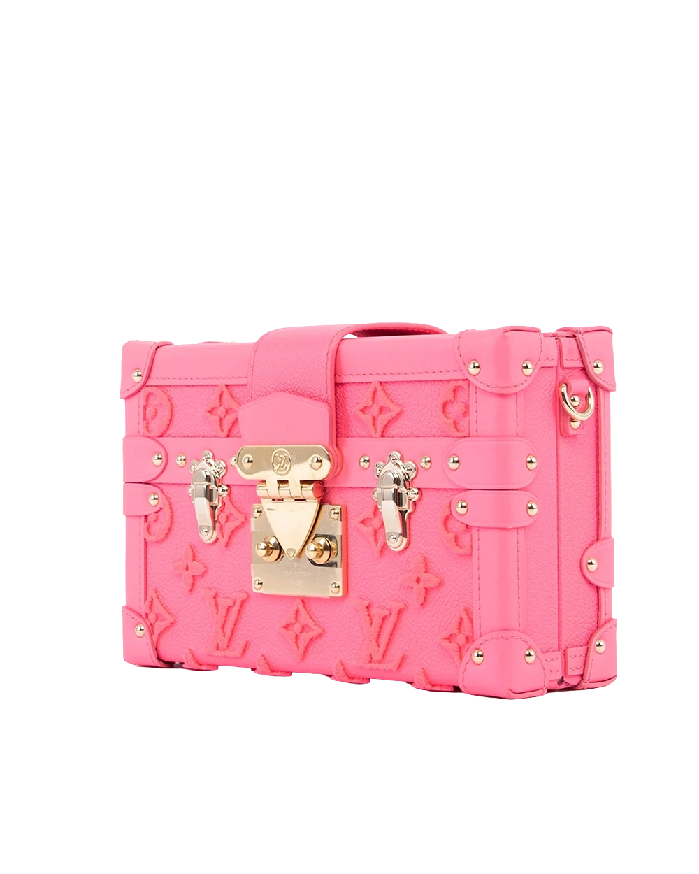 LV PETITE MALLE PINK ROSE FLUO MONOGRAM CALF SHW MICROCHIP 03167