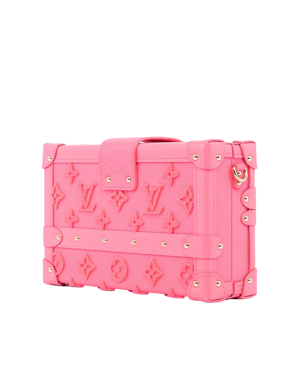 LV PETITE MALLE PINK ROSE FLUO MONOGRAM CALF SHW MICROCHIP 03168