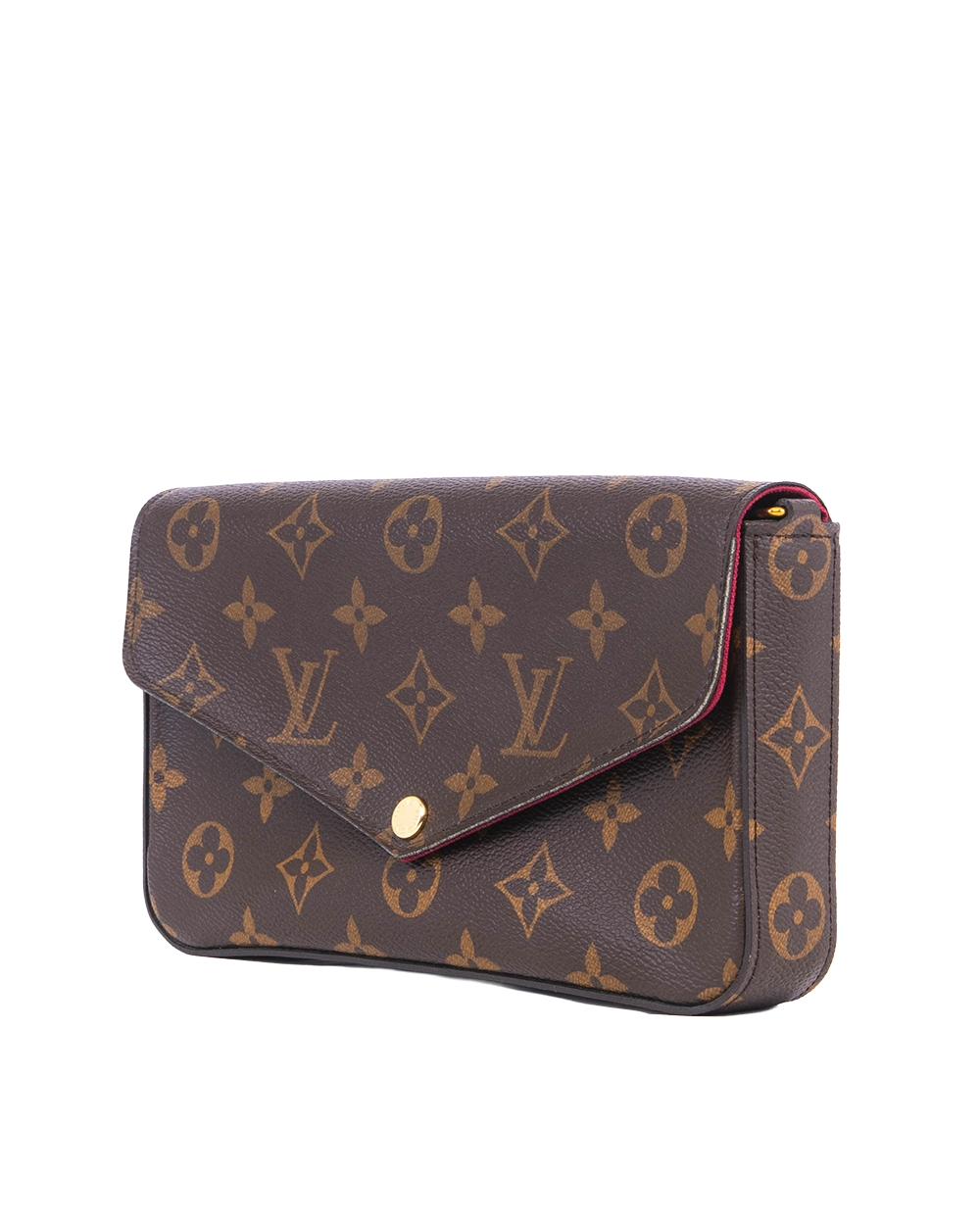 LV POCHETTE FELICIE BROWN MONOGRAM CANVAS GHW MICROCHIP 05525