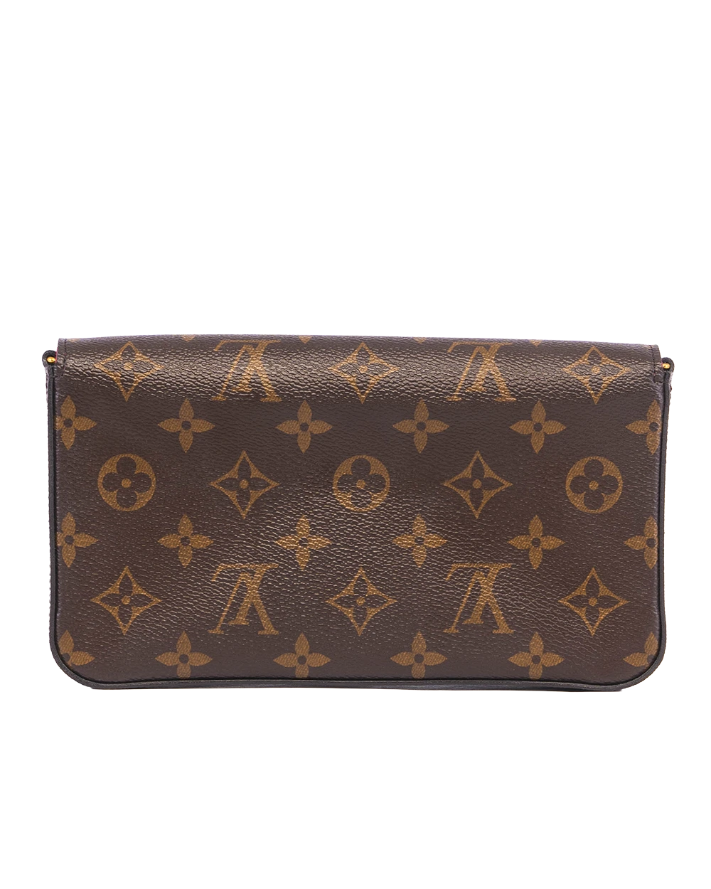 LV POCHETTE FELICIE BROWN MONOGRAM CANVAS GHW MICROCHIP 05527