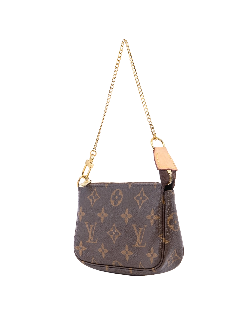LV POCHETTE MINI BROWN MONOGRAM CANVAS GHW SF4253 02661