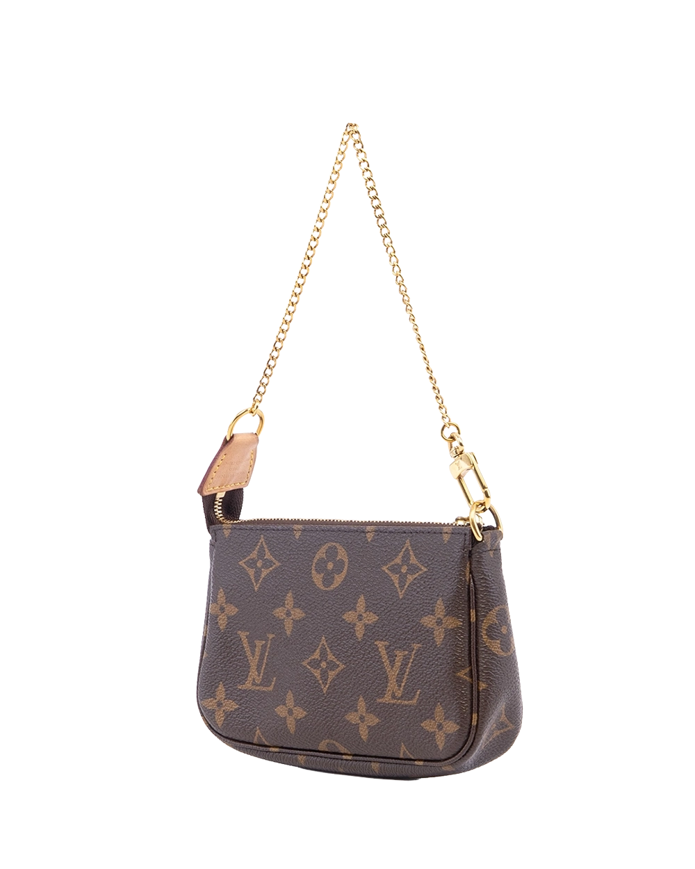 LV POCHETTE MINI BROWN MONOGRAM CANVAS GHW SF4253 02662