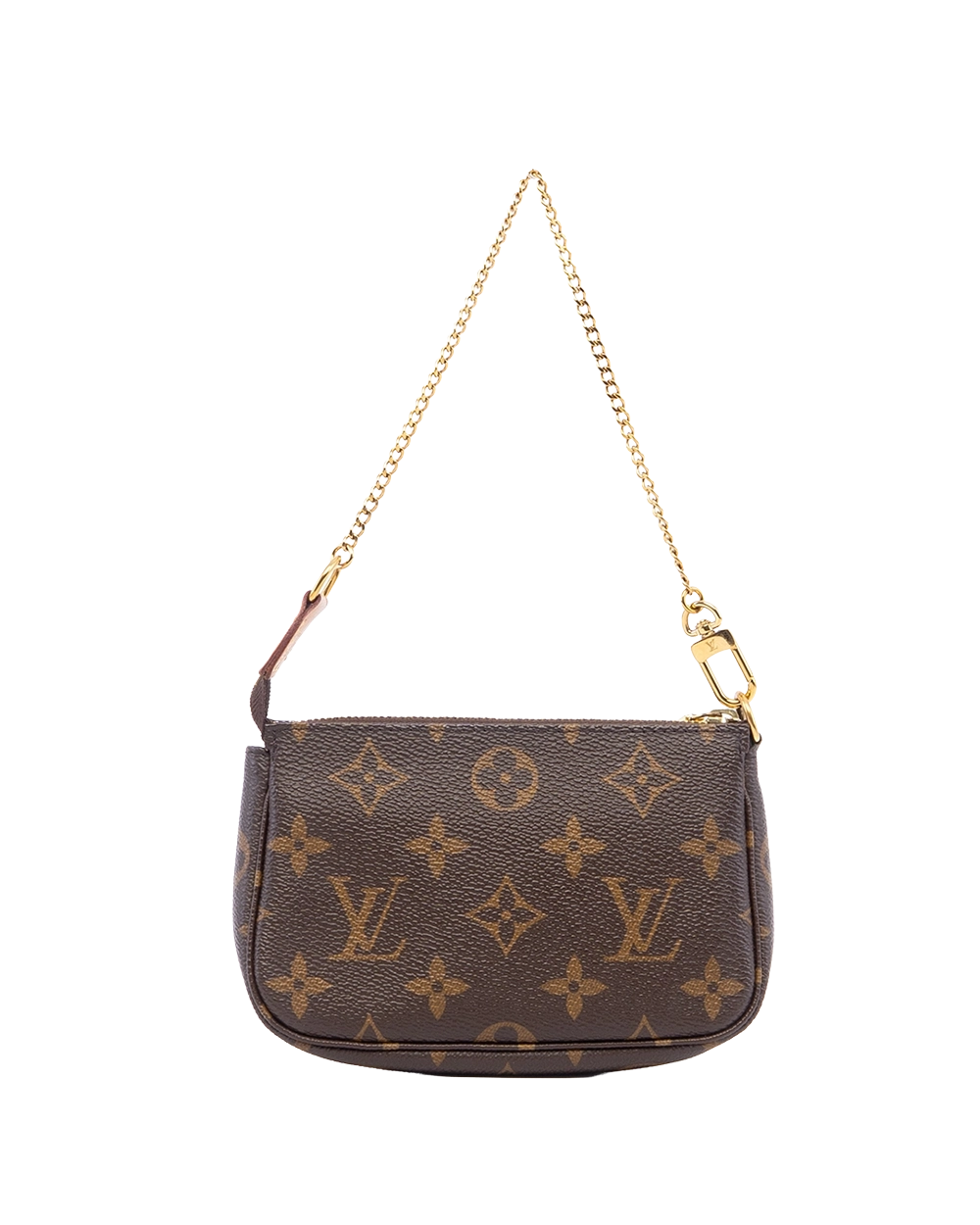 LV POCHETTE MINI BROWN MONOGRAM CANVAS GHW SF4253 02663