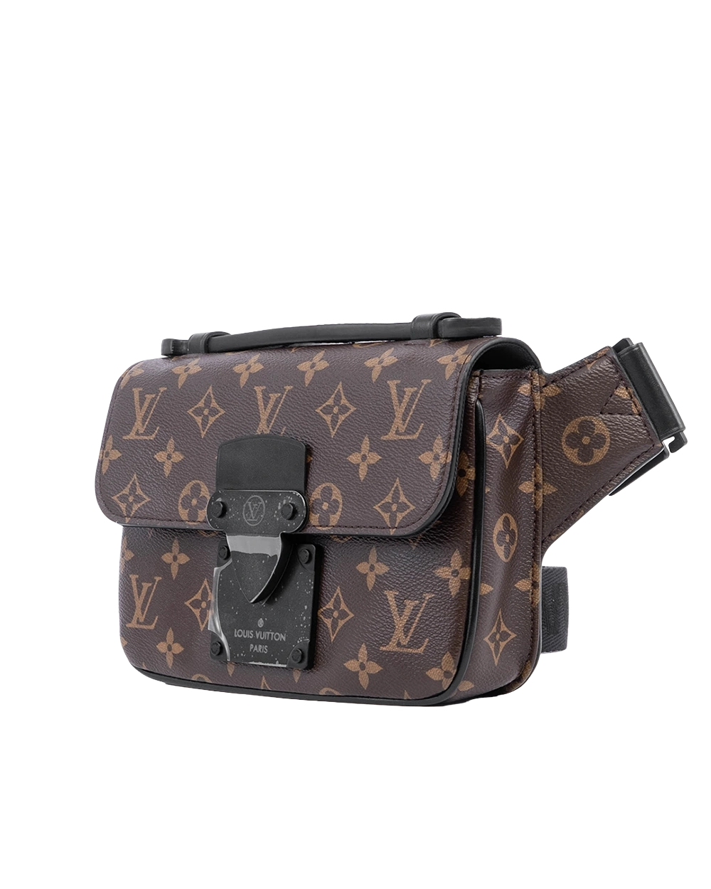 LV S LOCK SLING BAG BROWN MONOCRAM CANVAS SOBLACK MICROCHIP 01773 result