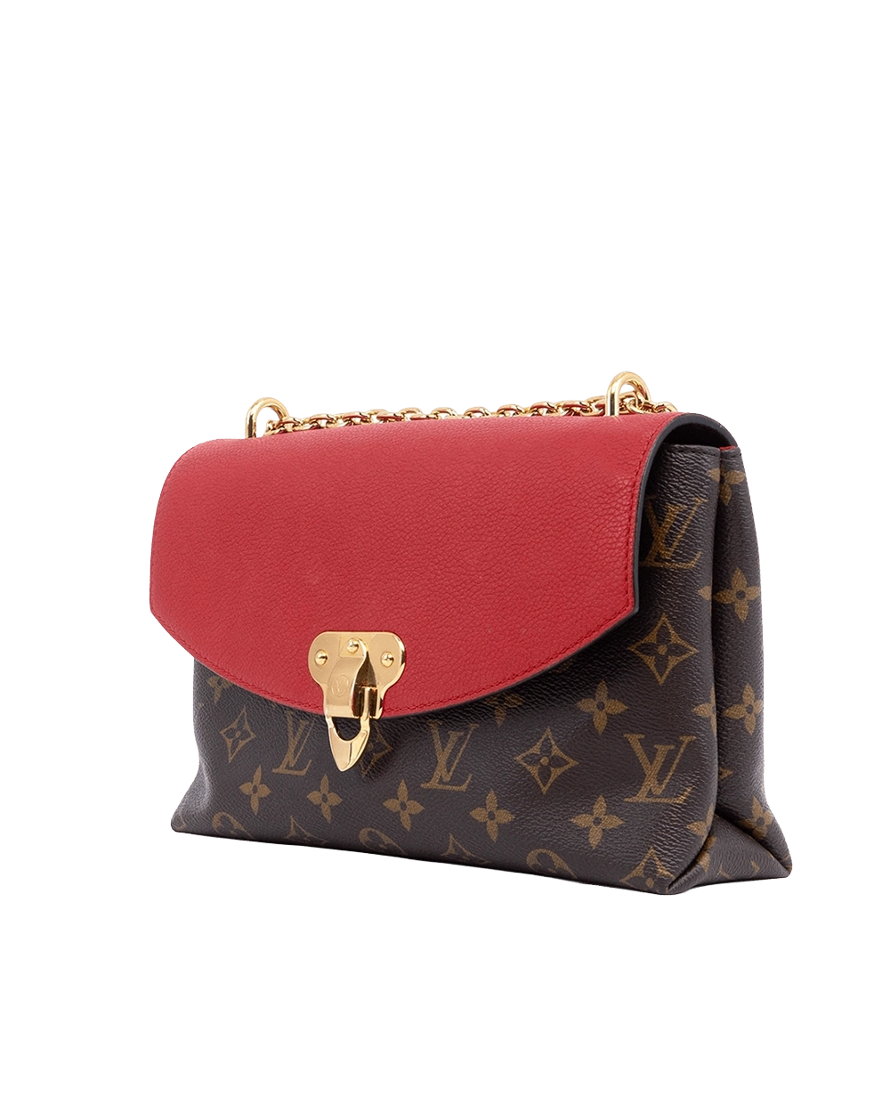 LV SAINT PLACIDE BROWN RED MONOGRAM CANVAS GHW MICROCHIP 08600