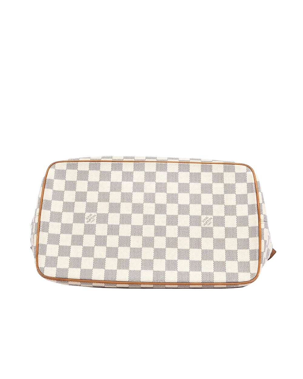 LV SALEYA MM WHITE AZUR DAMIER CANVAS GHW FL0037 06398