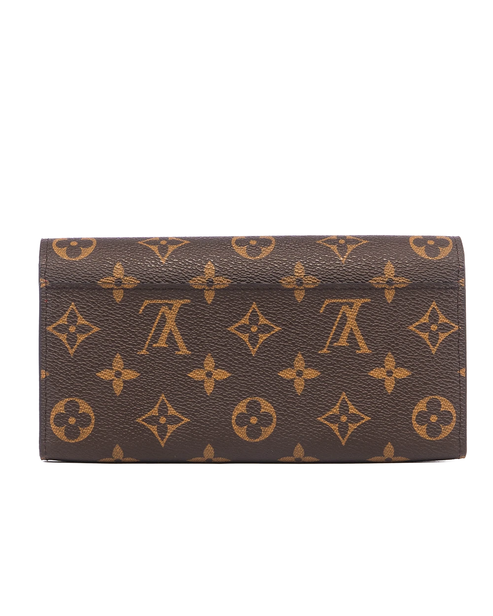 LV SARAH WALLET LONG BROWN MONOGRAM CANVAS GHW MICROCHIP 05513