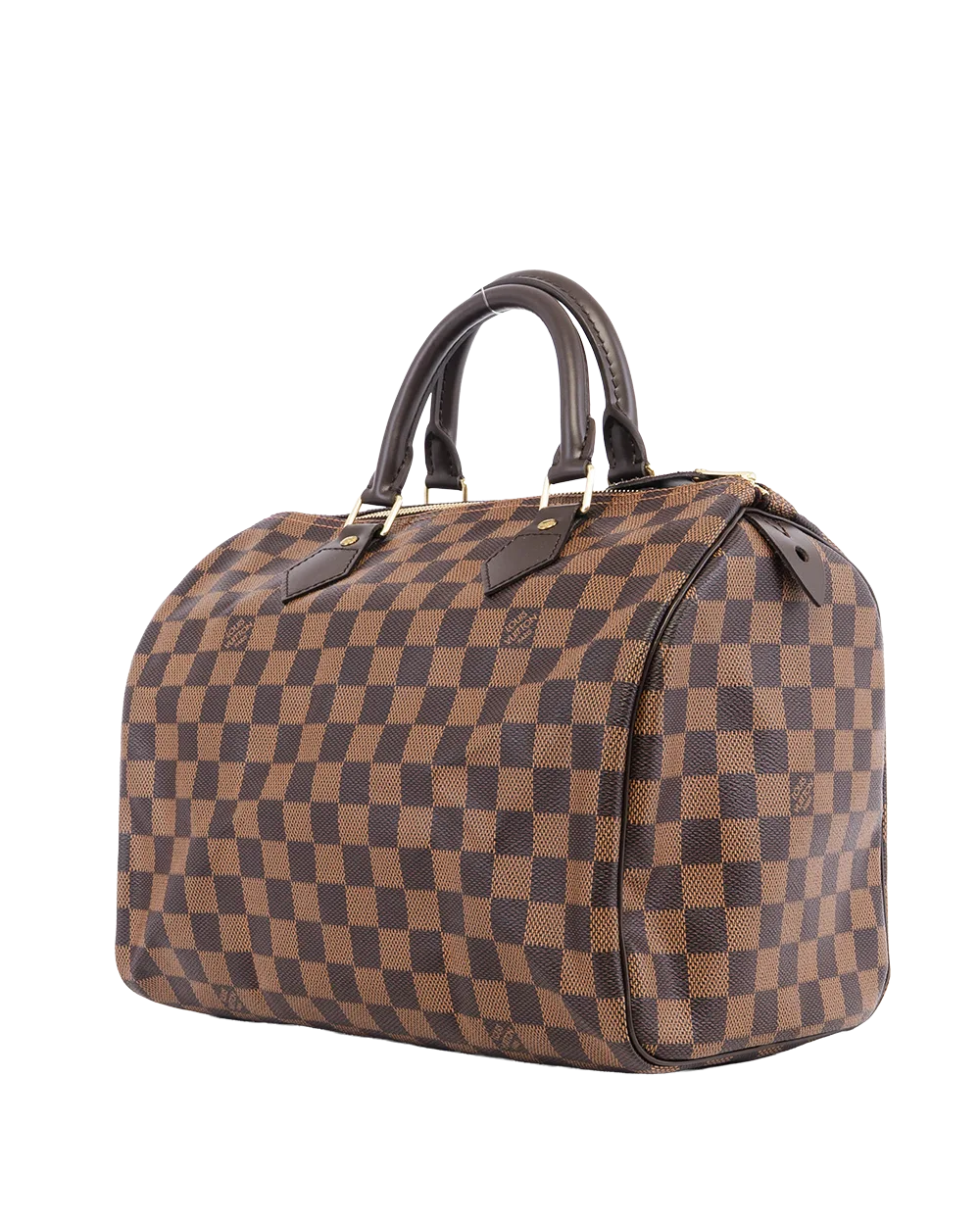 LV SPEEDY 30 BROWN DAMIER CANVAS GHW TR4152 05722