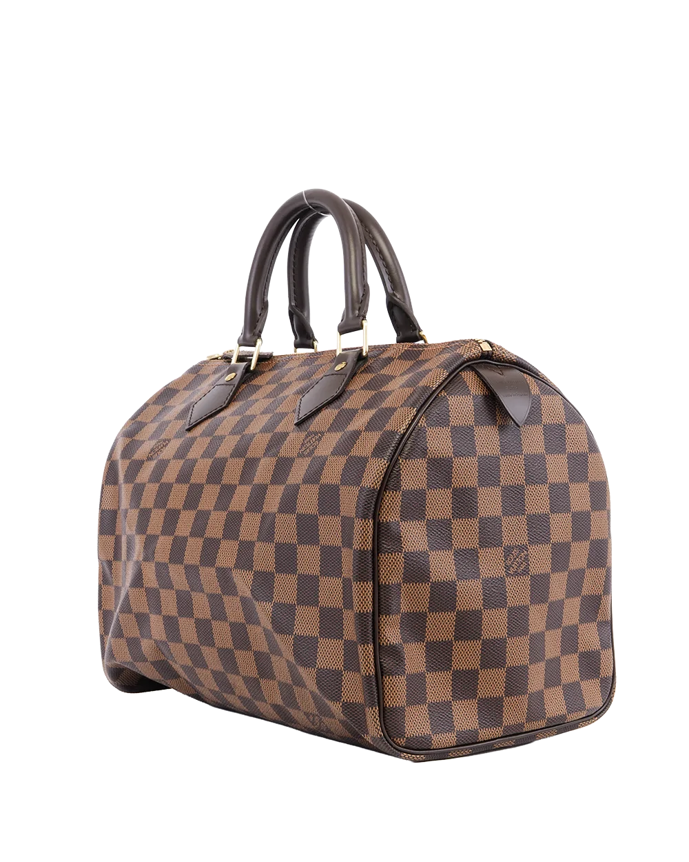 LV SPEEDY 30 BROWN DAMIER CANVAS GHW TR4152 05723