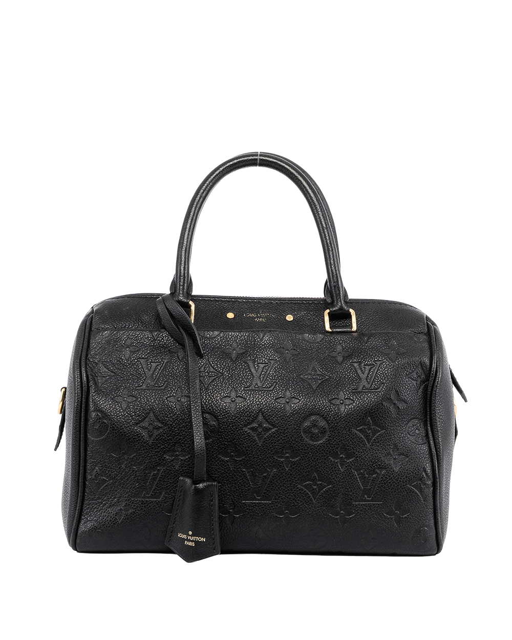 LV SPEEDY BAND 25 BLACK MONOGRAM EMPREINTE GHW DU4188 05770