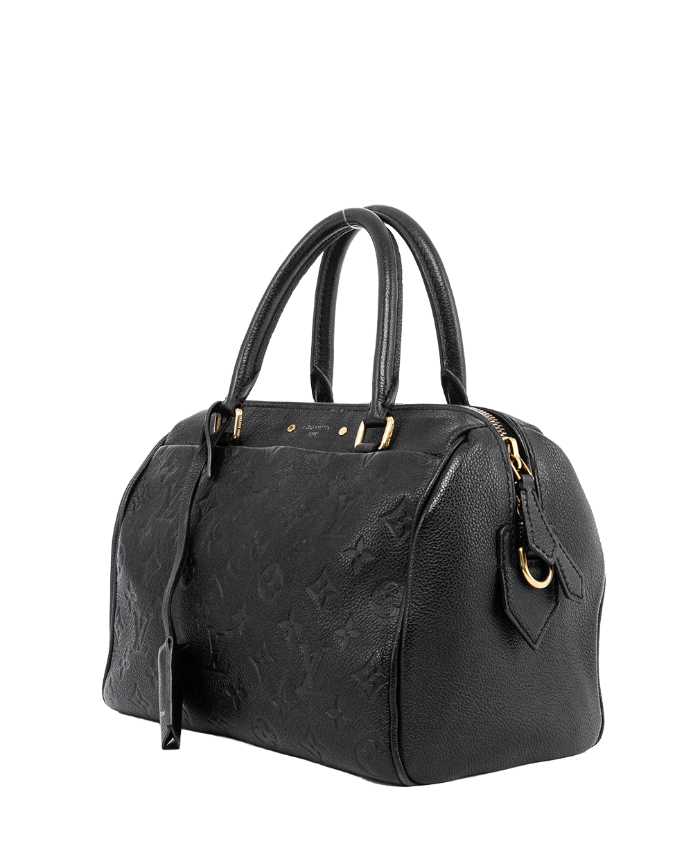 LV SPEEDY BAND 25 BLACK MONOGRAM EMPREINTE GHW DU4188 05771