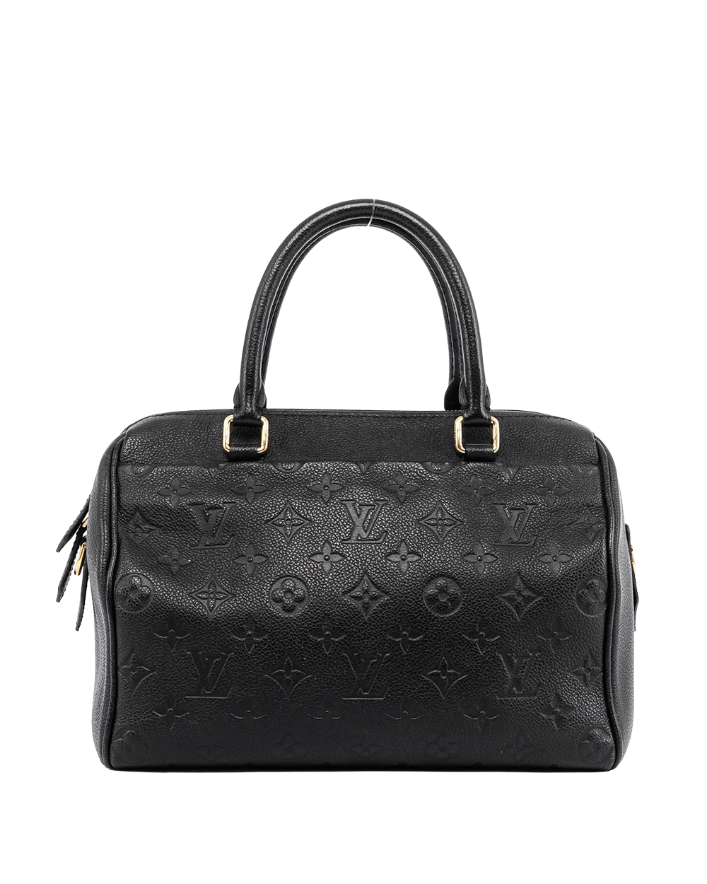 LV SPEEDY BAND 25 BLACK MONOGRAM EMPREINTE GHW DU4188 05774