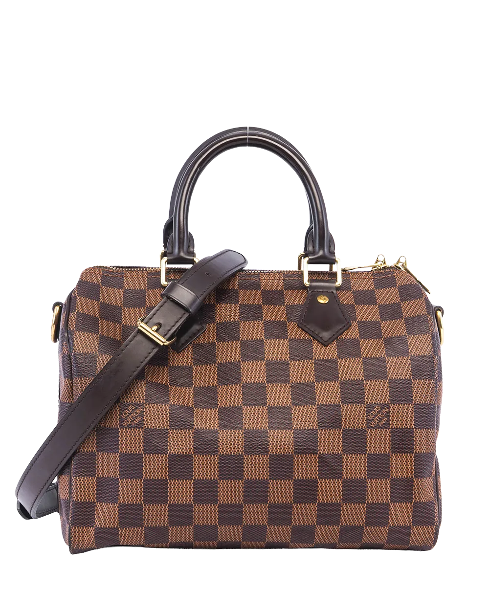 LV SPEEDY BAND 25 BROWN DAMIER CANVAS GHW MB4155 05350