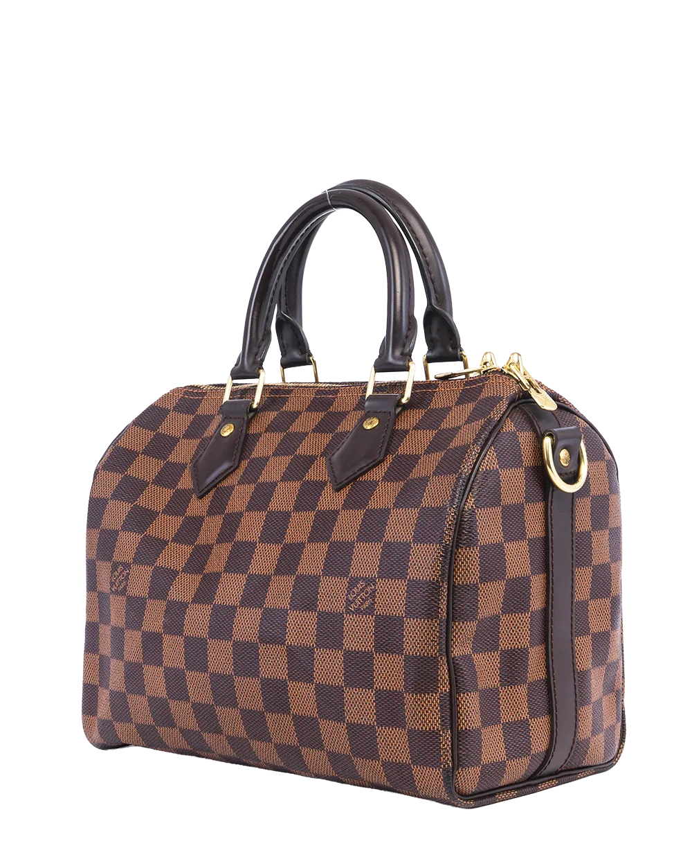 LV SPEEDY BAND 25 BROWN DAMIER CANVAS GHW MB4155 05352