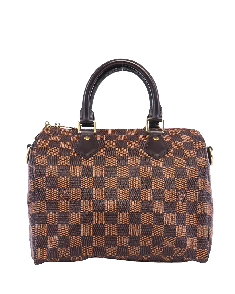LV SPEEDY BAND 25 BROWN DAMIER CANVAS GHW MB4155 05354