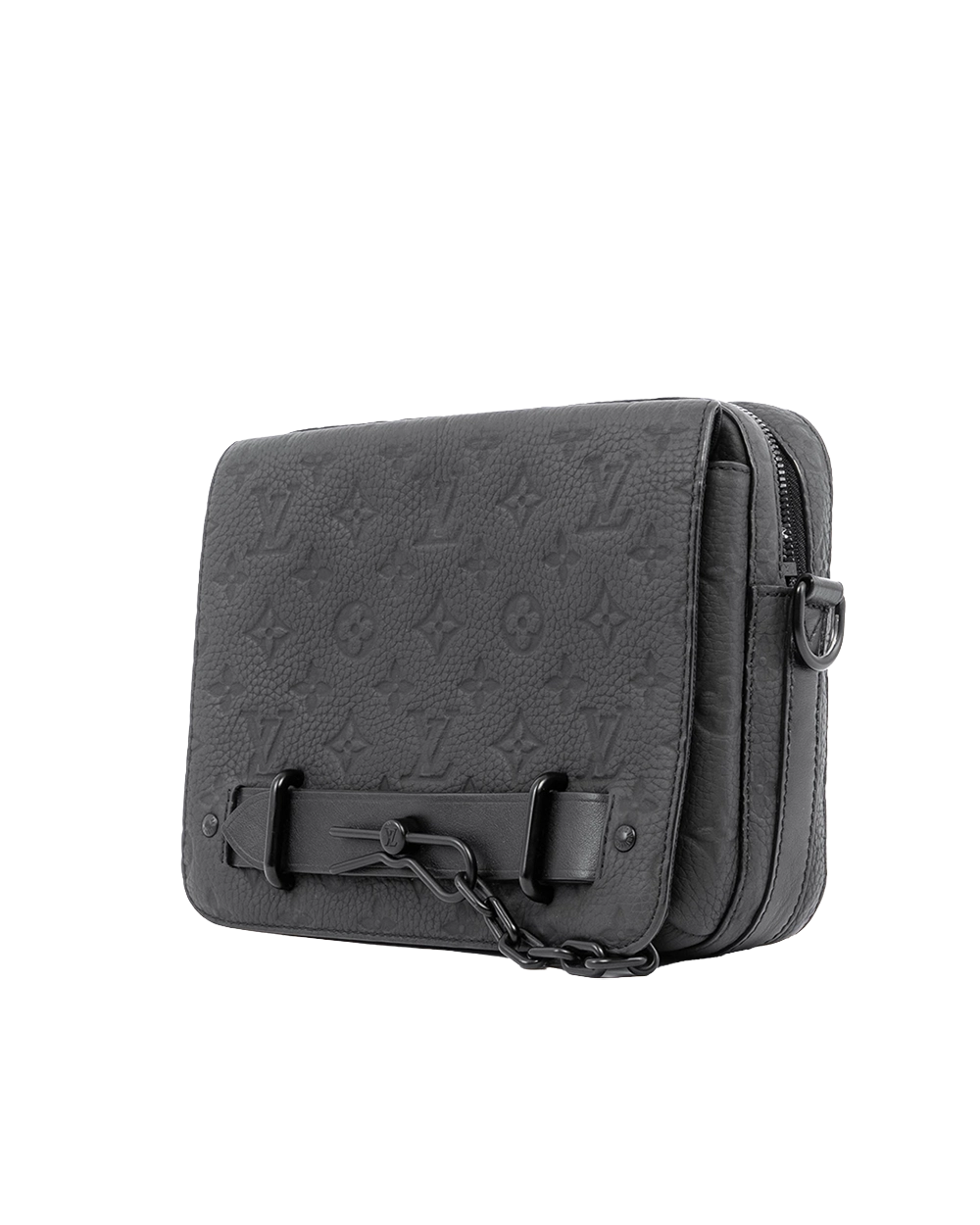 LV STEAMER MESSENGER BLACK GIANT MONOGRAM CALF SOBLACK MICROCHIP 02313 result