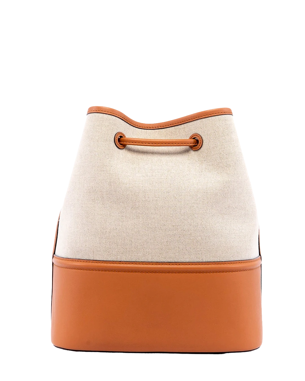 MCM AREN DRAWSTRING MEDIUM BROWN CANVAS GHW MWDCATA01CO001 02739