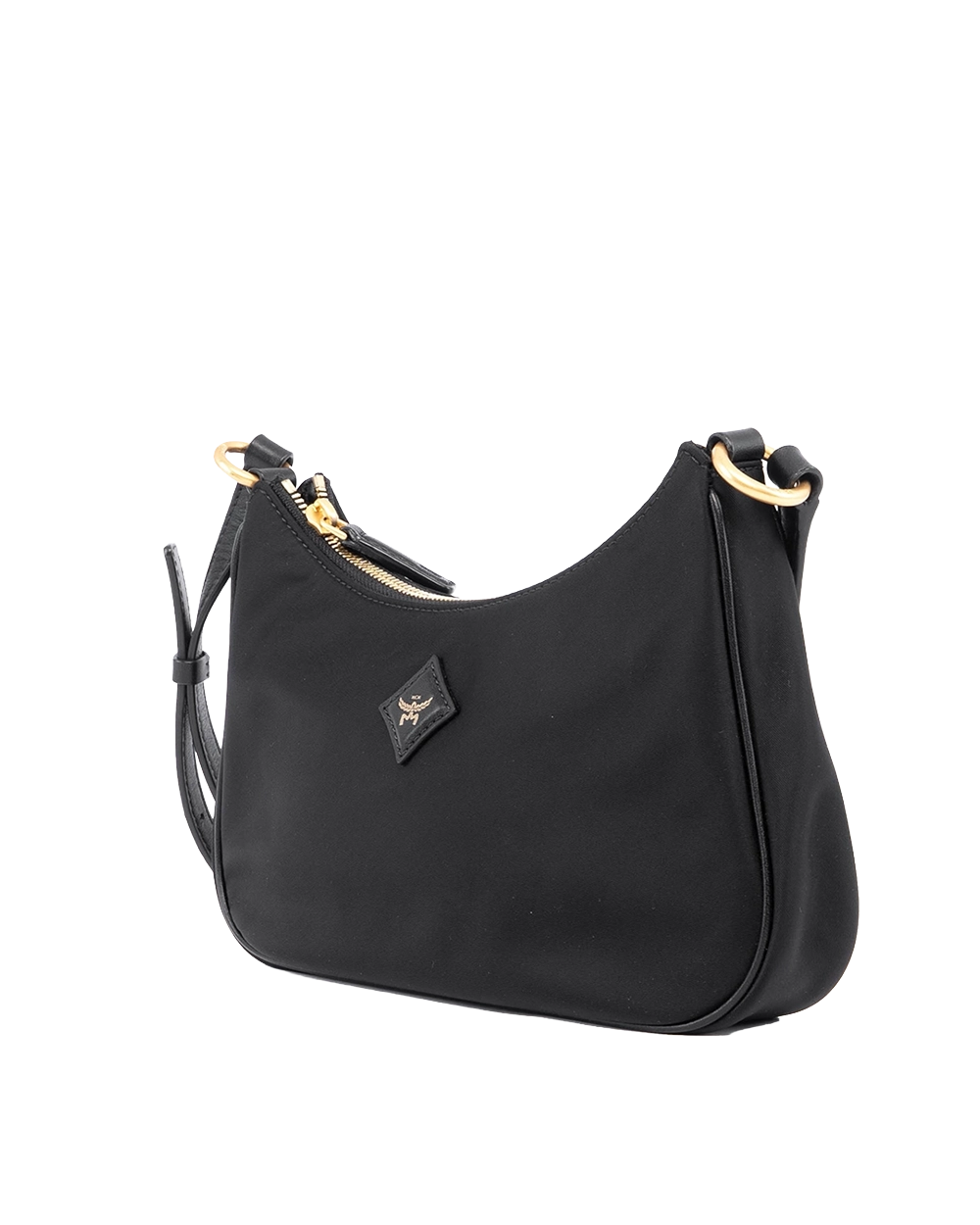 MCM AREN DUO HOBO BLACK CALF GHW MWHFSTA10BK001 03741