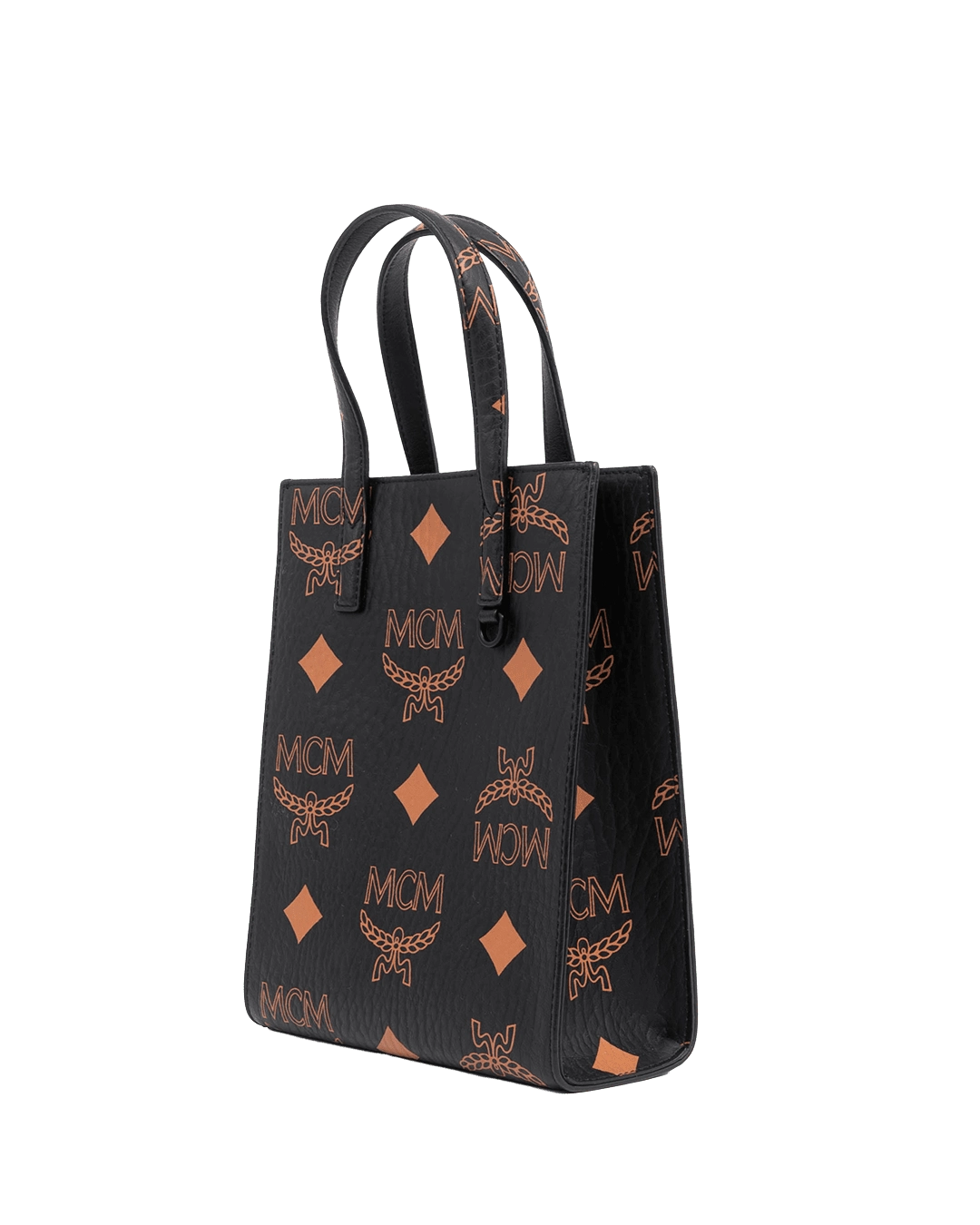 MCM AREN TOTE MINI BLACK CANVAS BHW MMTDATA01BK001 06257