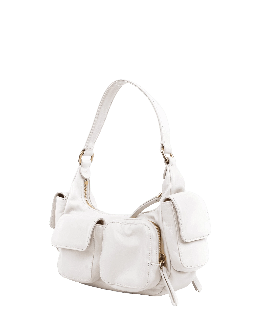 MIU MIU POCKET NAPPA WHITE NYLON GHW MICROCHIP 06974 result