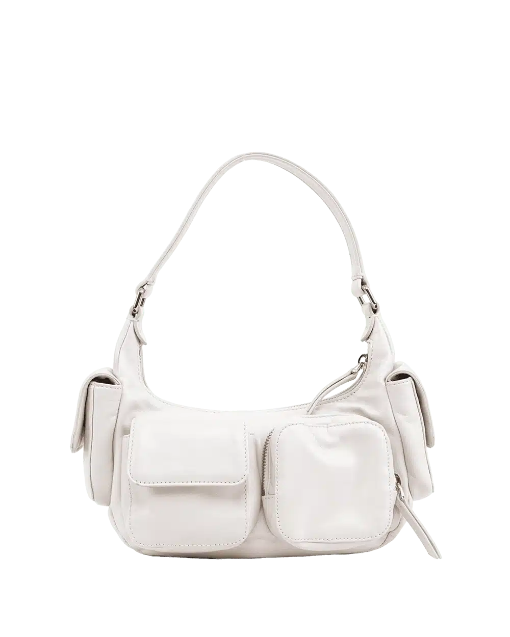 MIU MIU POCKET NAPPA WHITE NYLON GHW MICROCHIP 06975 result