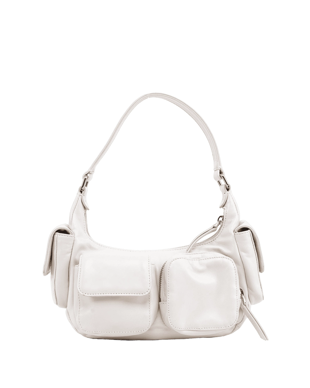 MIU MIU POCKET NAPPA WHITE NYLON GHW MICROCHIP 06975 result