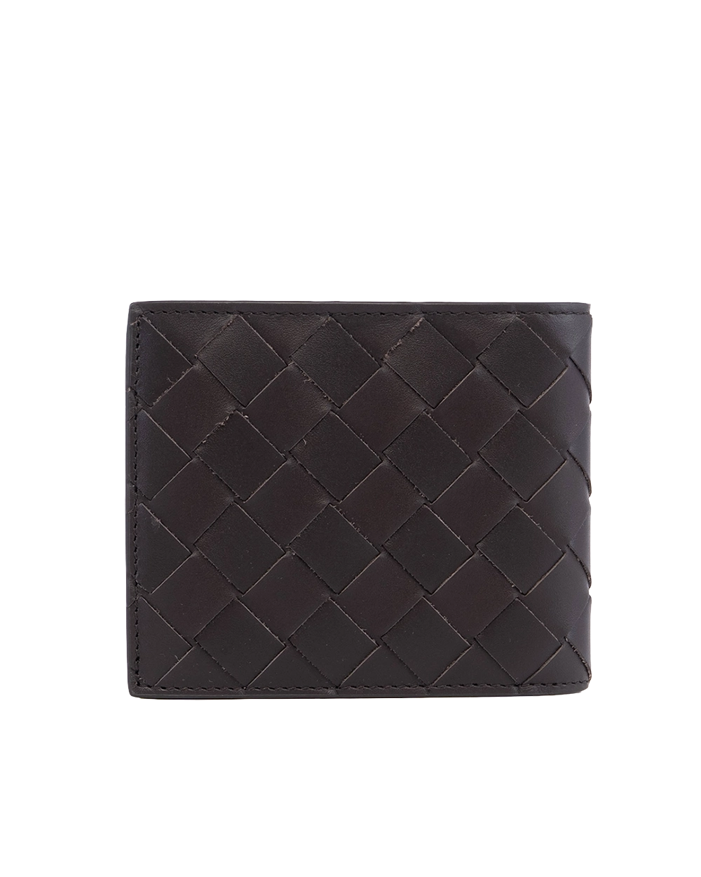 NEW BOTTEGA 8 CARDS SHORT BROWN BIG STRAP CALF R01053643Y 04244