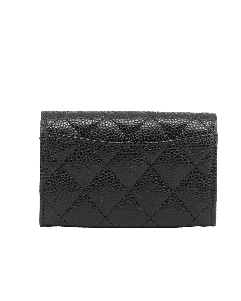 NEW CHANEL CARD HOLDER SHORT BLACK CAVIAR SHW G35XA3TG 09010