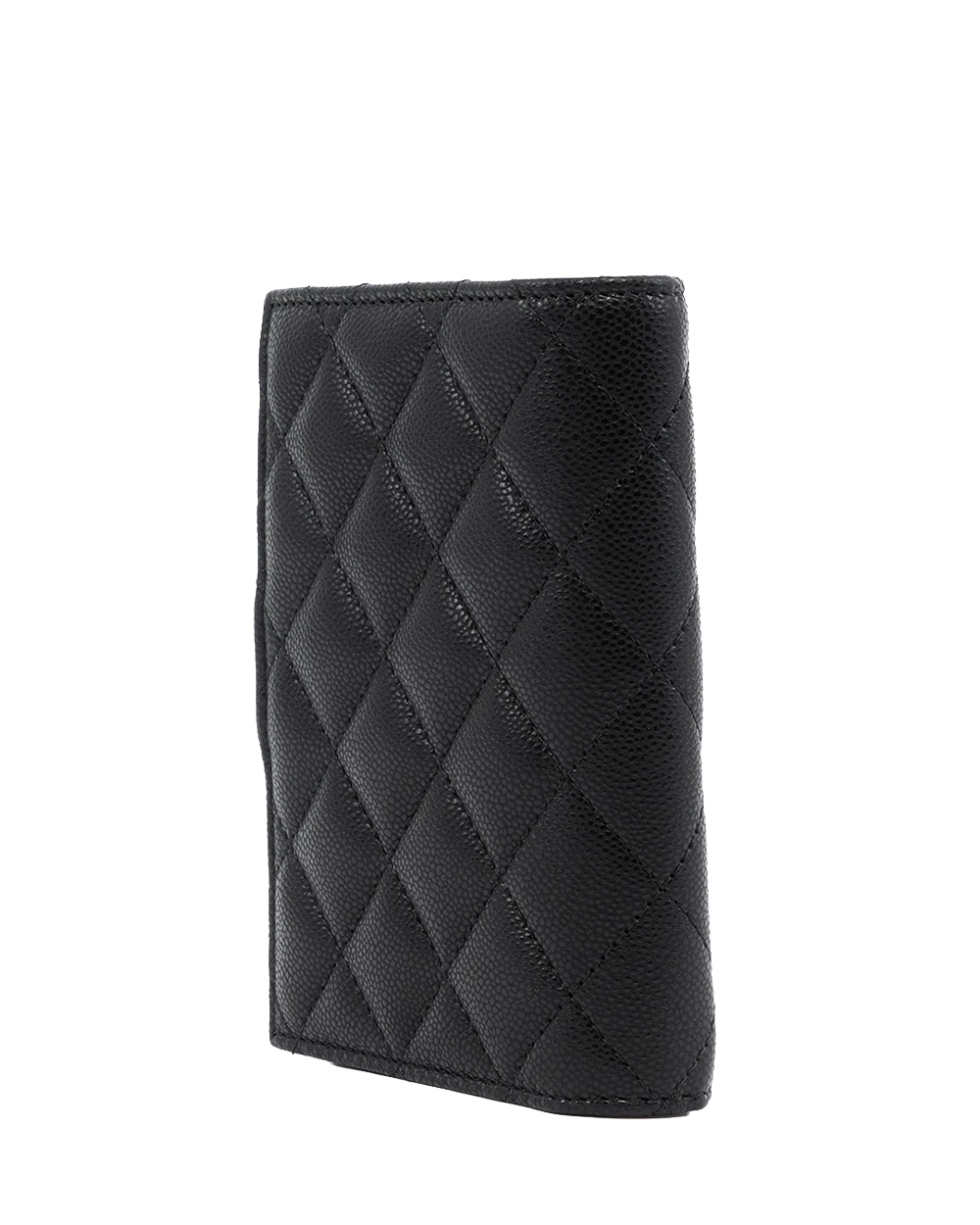 NEW CHANEL PASSPORT HOLDER SMALL BLACK CAVIAR GHW L927KUXK 00880