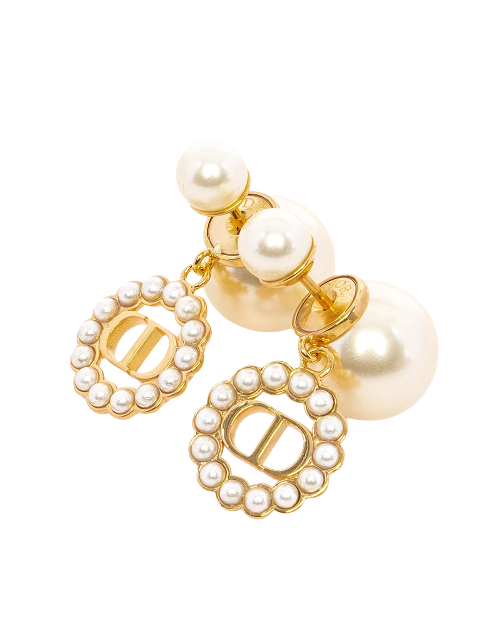 NEW DIOR TRIBALES EARRING PEARL GHW 04350