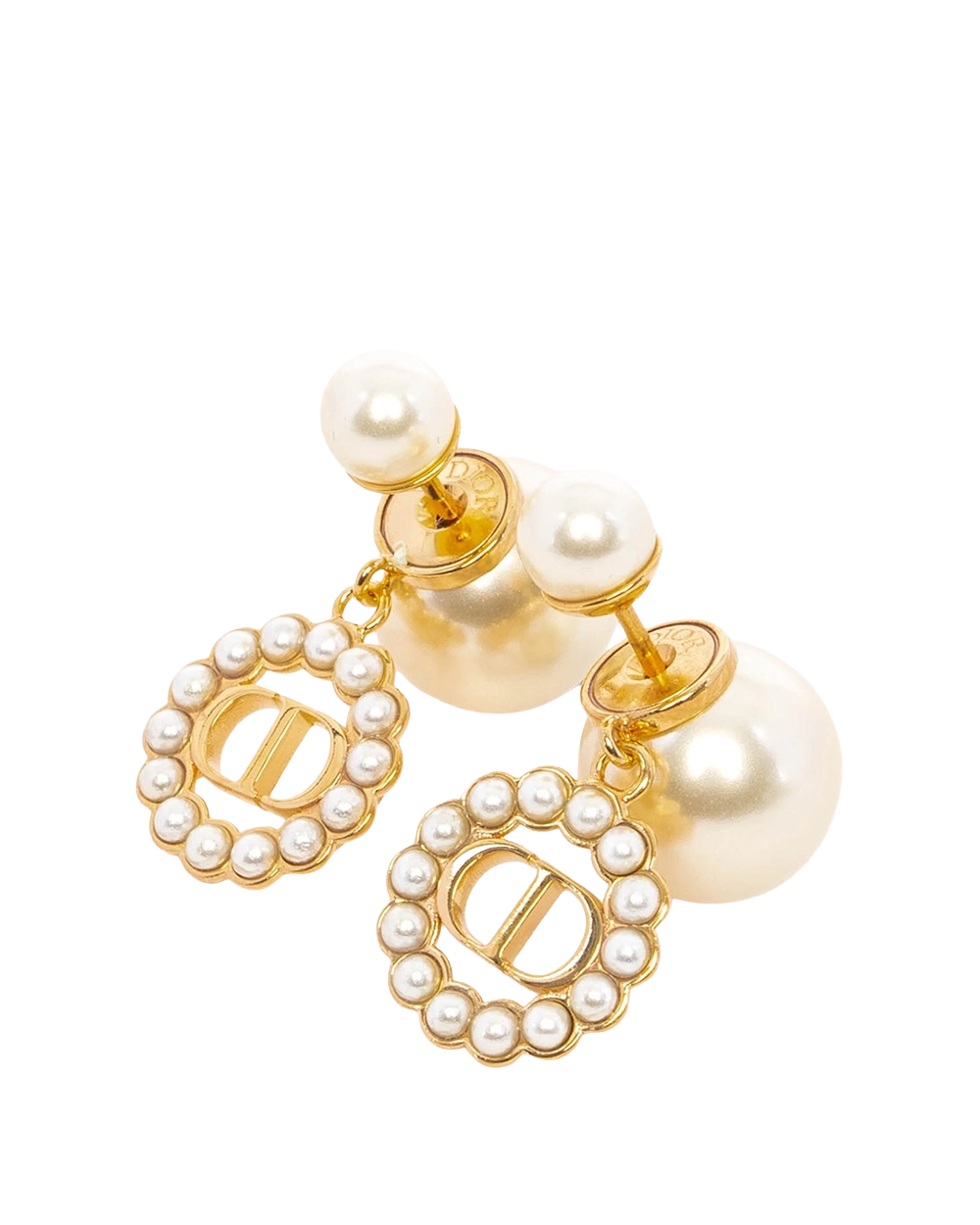 NEW DIOR TRIBALES EARRING PEARL GHW 04353