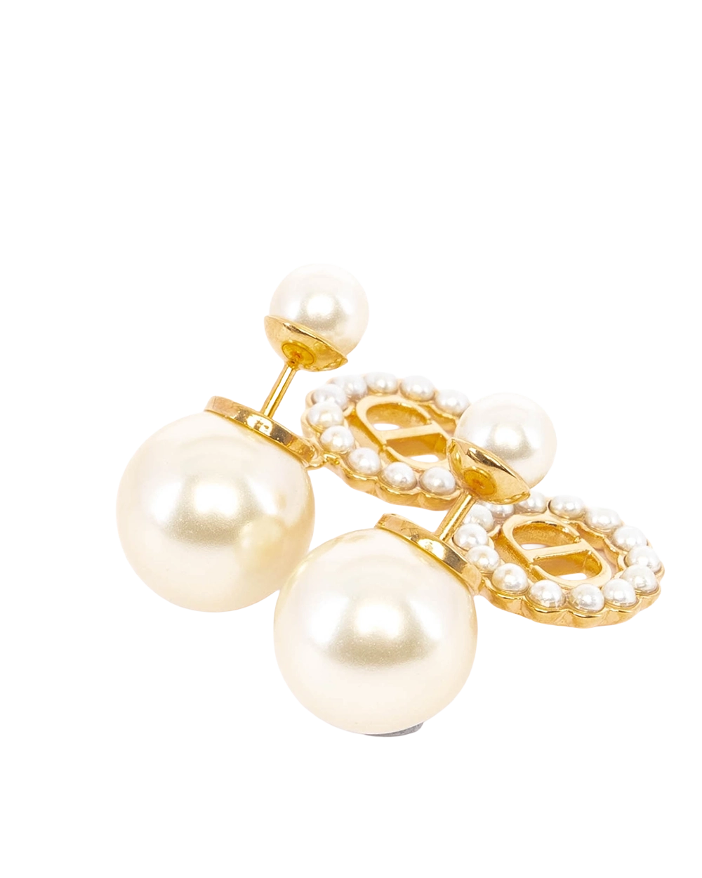 NEW DIOR TRIBALES EARRING PEARL GHW 04354
