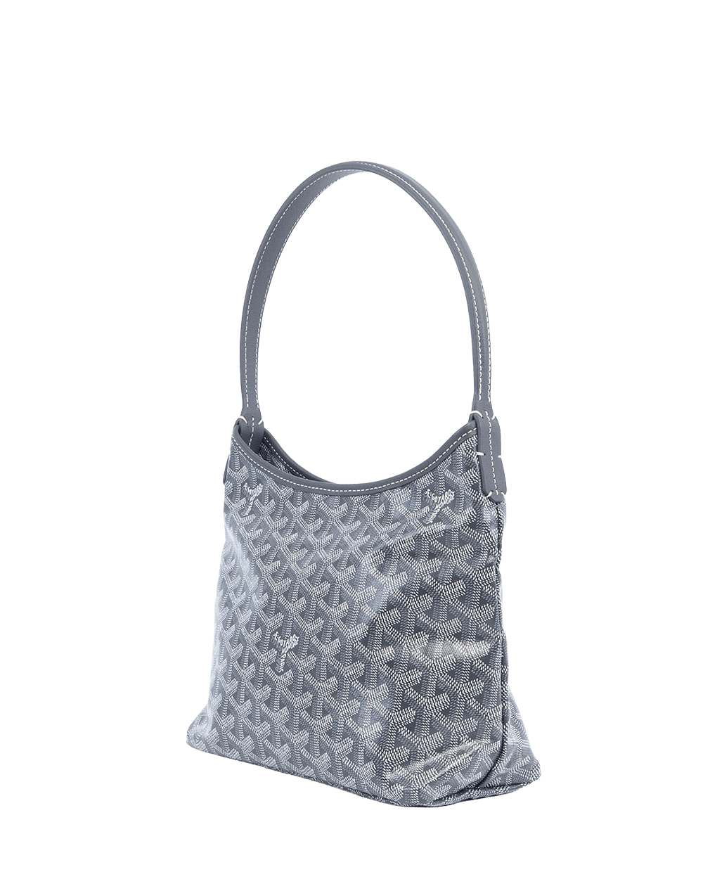 NEW GOYARD BOHEME HOBO MINI GRAY CANVAS SHW MAE 120251 08925