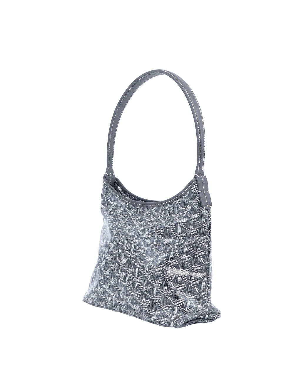 NEW GOYARD BOHEME HOBO MINI GRAY CANVAS SHW MAE 120251 08926