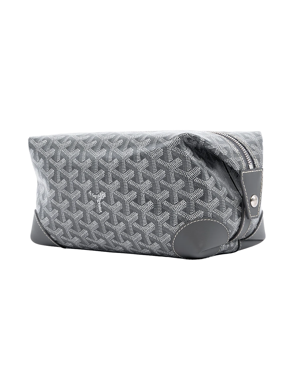 NEW GOYARD BOLING 25 TOILETRY GREY CANVAS SHW CHN 120251 01512