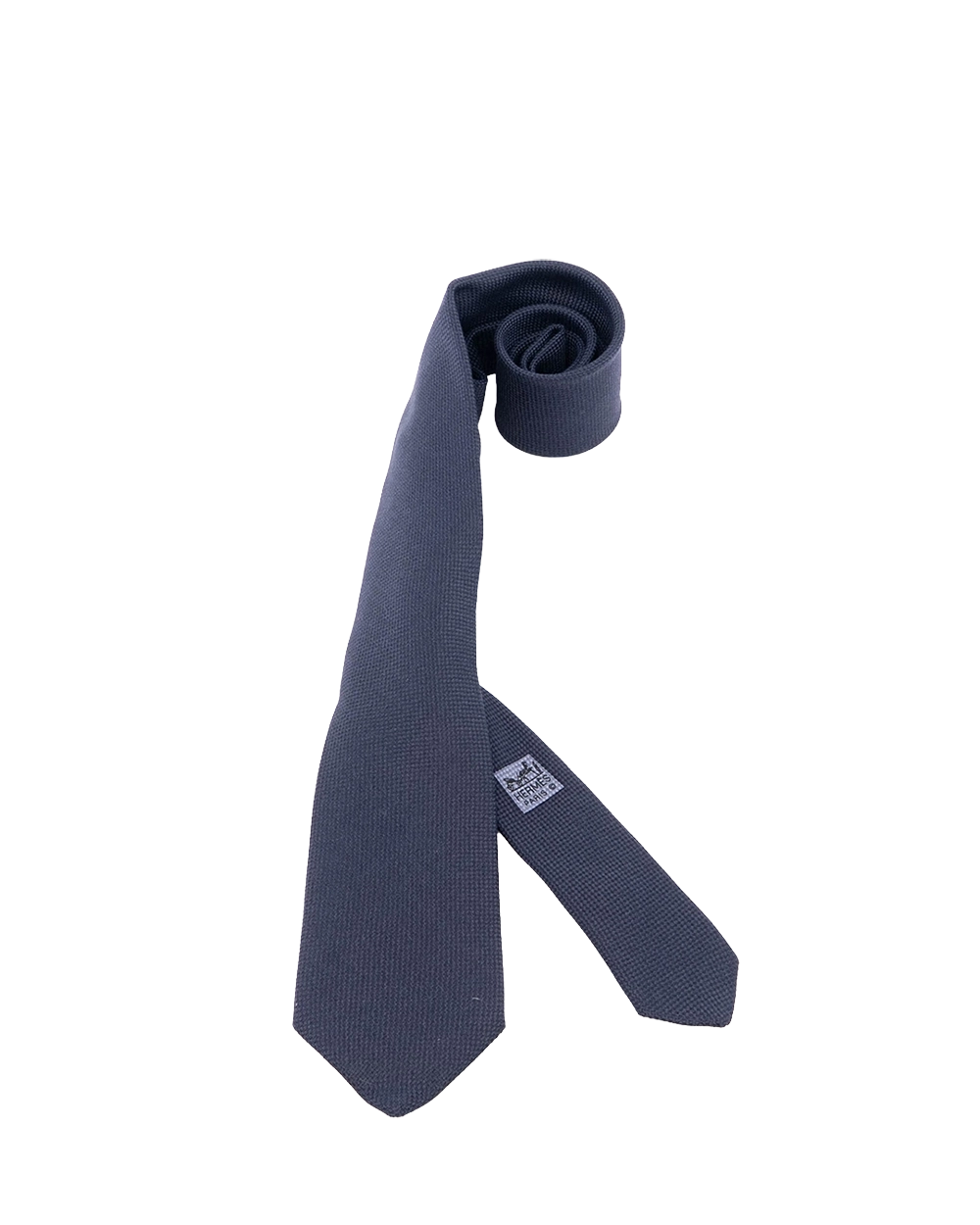 NEW HERMES NECKTIE NAVY SILK 03013