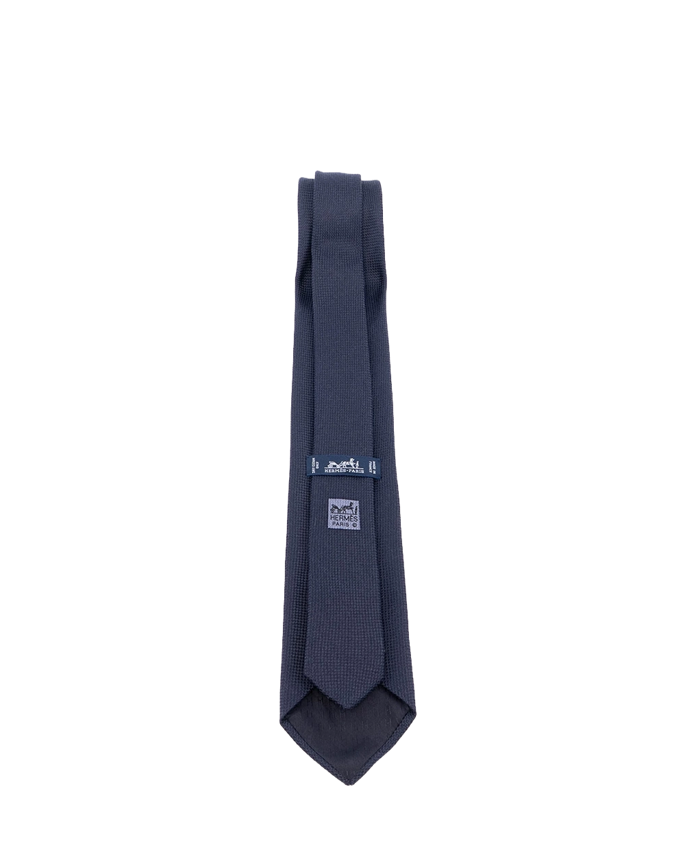 NEW HERMES NECKTIE NAVY SILK 03017