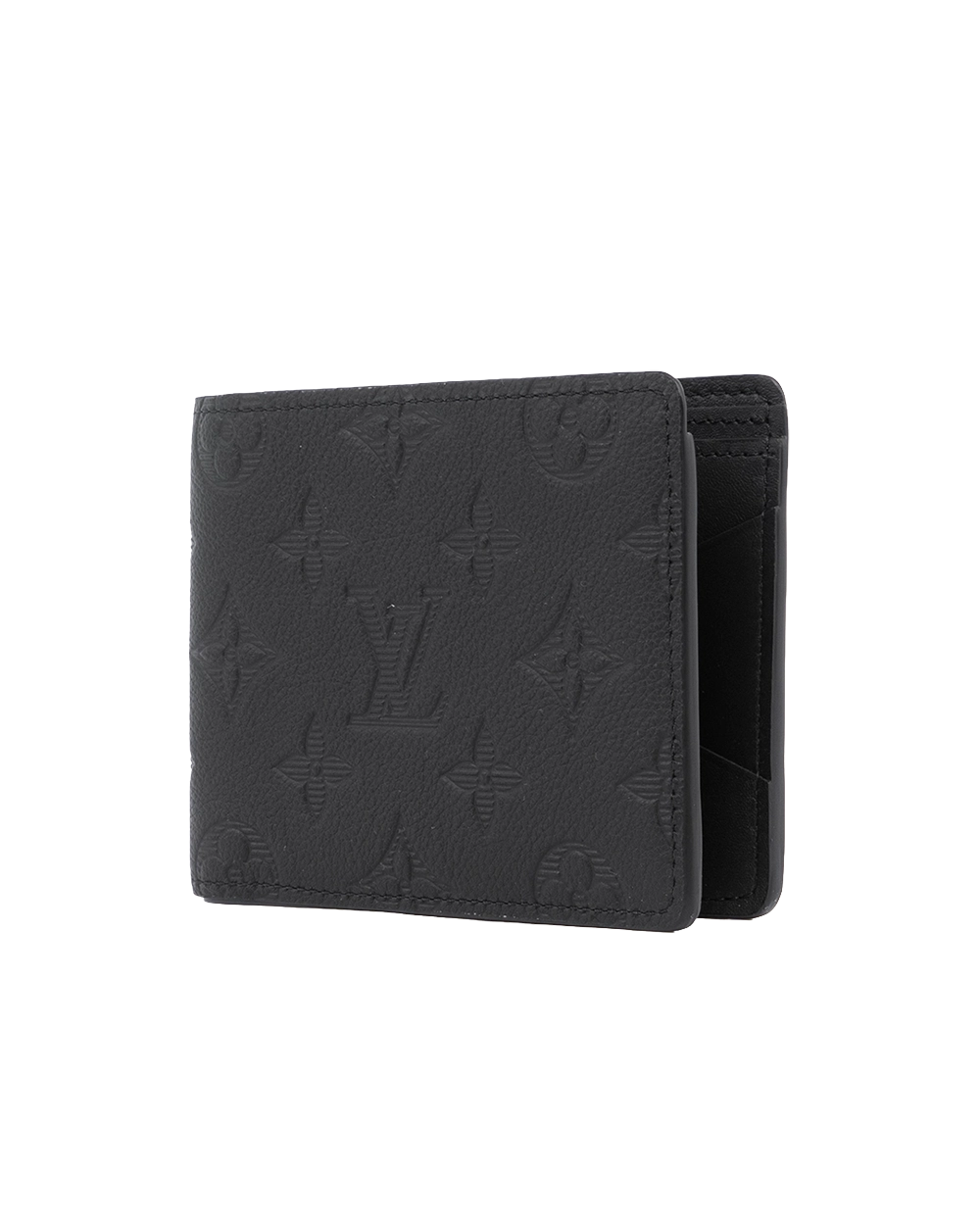 NEW LV MULTIPLE SHORT BLACK GIANT MONOGRAM CALF MICROCHIP 01586