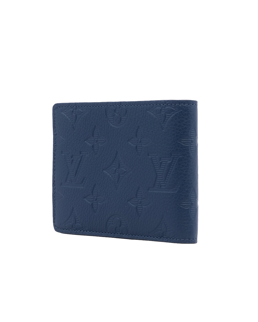 NEW LV MULTIPLE SHORT BLUE NAVY GIANT MONOGRAM CALF MICROCHIP 01600