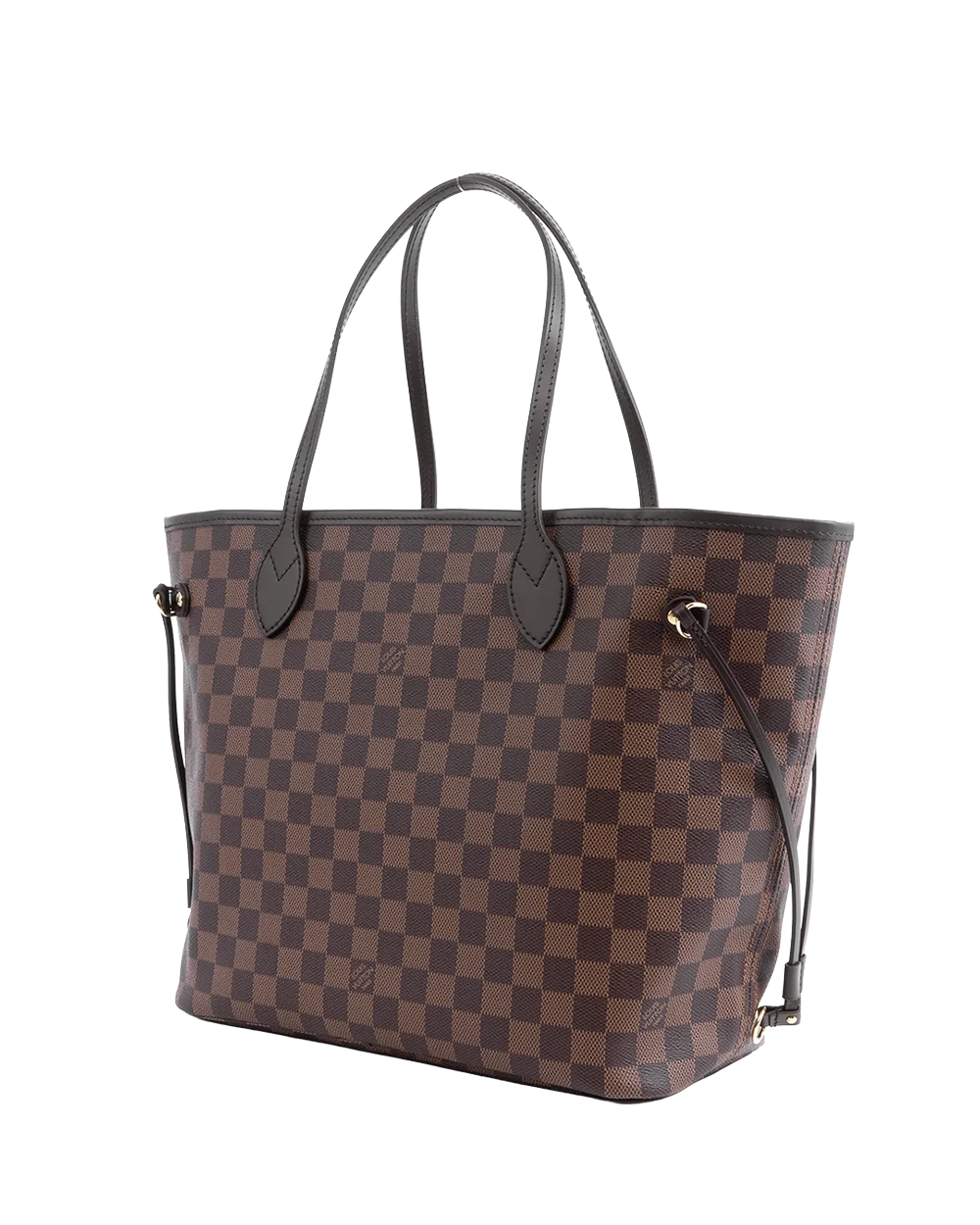 NEW LV NEVERFULL MM BROWN PINK DAMIER CANVAS GHW MICROCHIP 01328