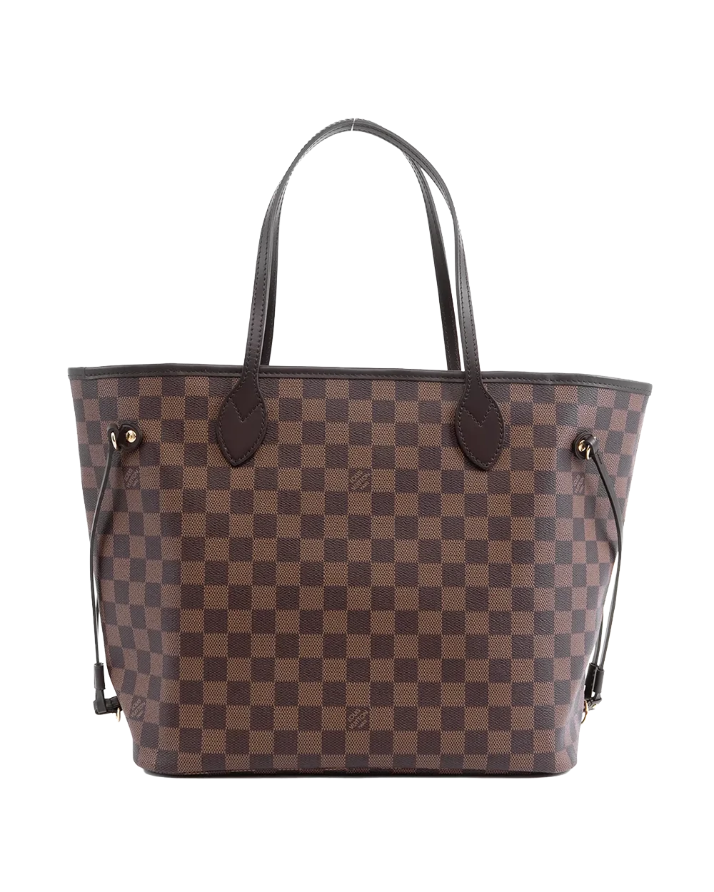 NEW LV NEVERFULL MM BROWN PINK DAMIER CANVAS GHW MICROCHIP 01329