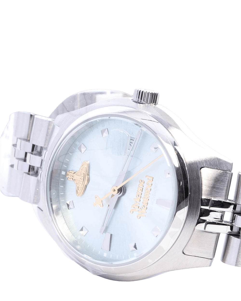 NEW VIVIENNE WESTWOOD LITTEL CAMBERWELL 29 MM STAINLESS STEEL SHW VV311LBLSL 09350