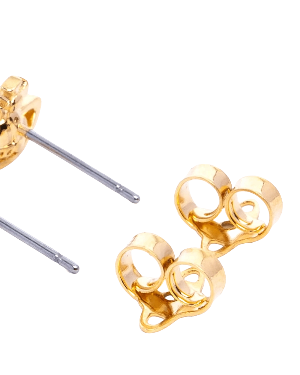 NEW VIVIENNE WESTWOOD LORELEI STUD EARRINGS 1CM GHW 09338