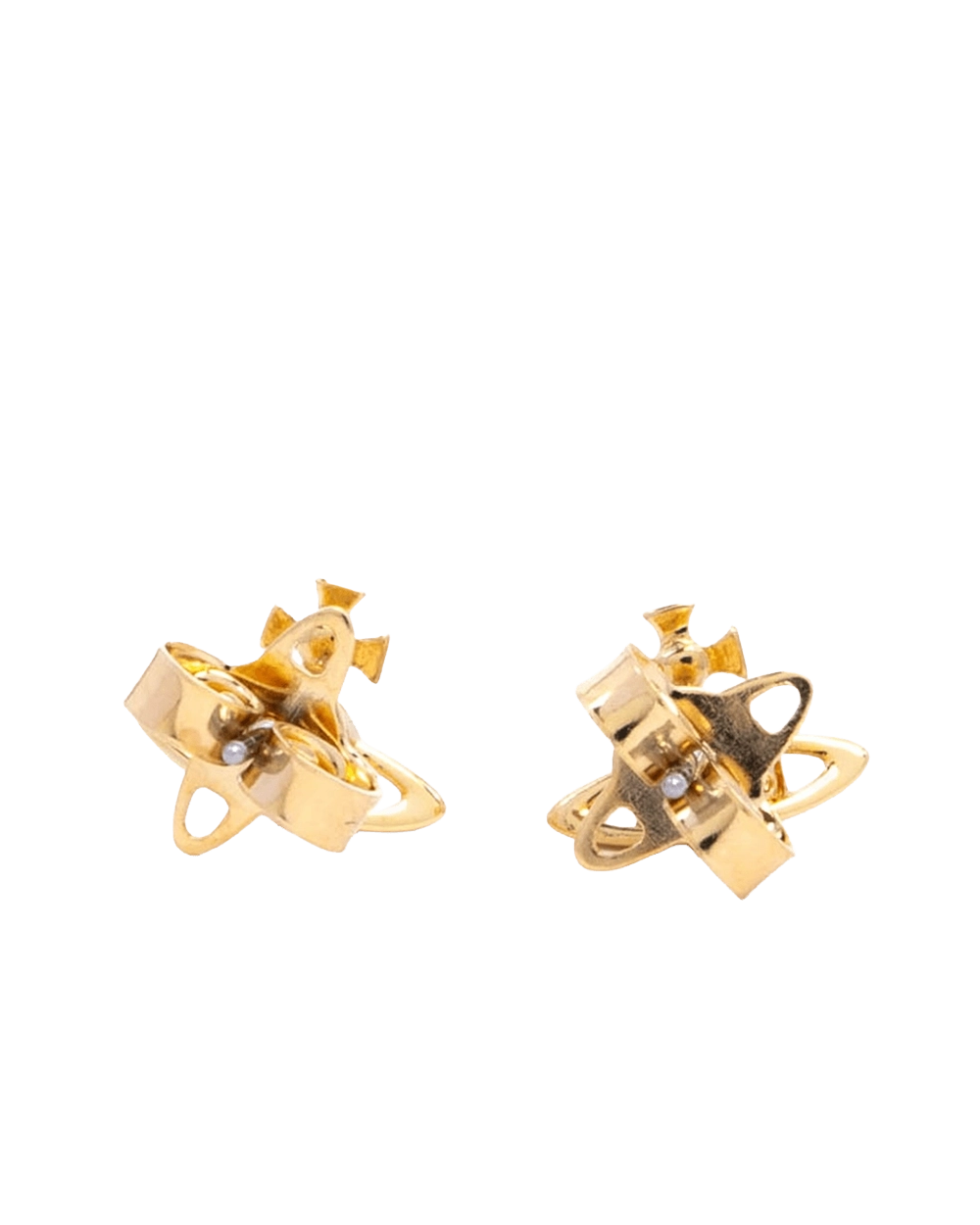 NEW VIVIENNE WESTWOOD SUZIE EARRNGS 1 CM GHW 09337