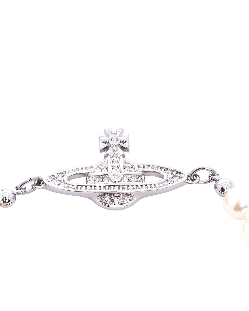 NEW VIVIENNE WESTWOOD WOMEN S BRACLET SILVER PEARL 09261