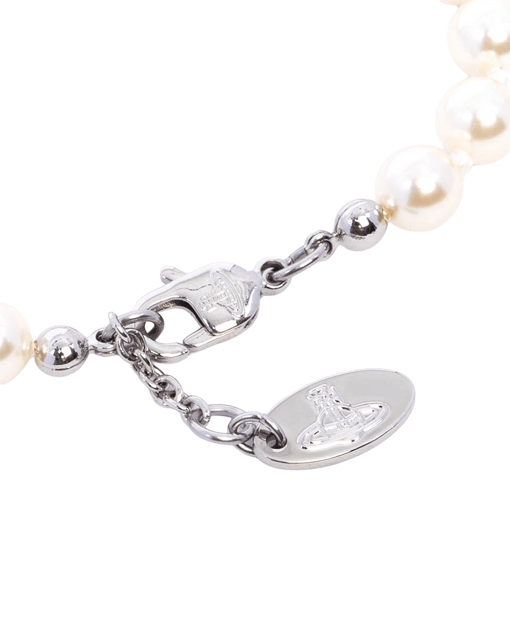 NEW VIVIENNE WESTWOOD WOMEN S BRACLET SILVER PEARL 09263