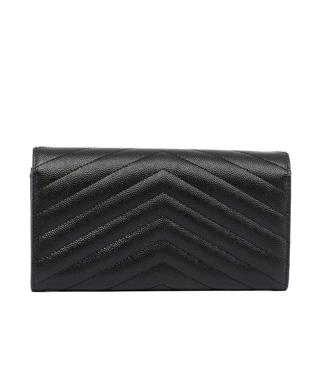 NEW YSL CASSANDRE MATELASSÉ LARGE FLAP WALLET SHORT BLACK CALF GHW GNC 372264 0525 05182